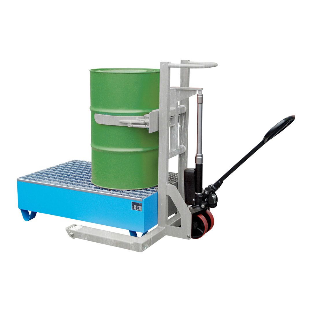 Fassheberoller - Traglast 300 kg - hydraulisch - Fassklammer - feuerverzinkt