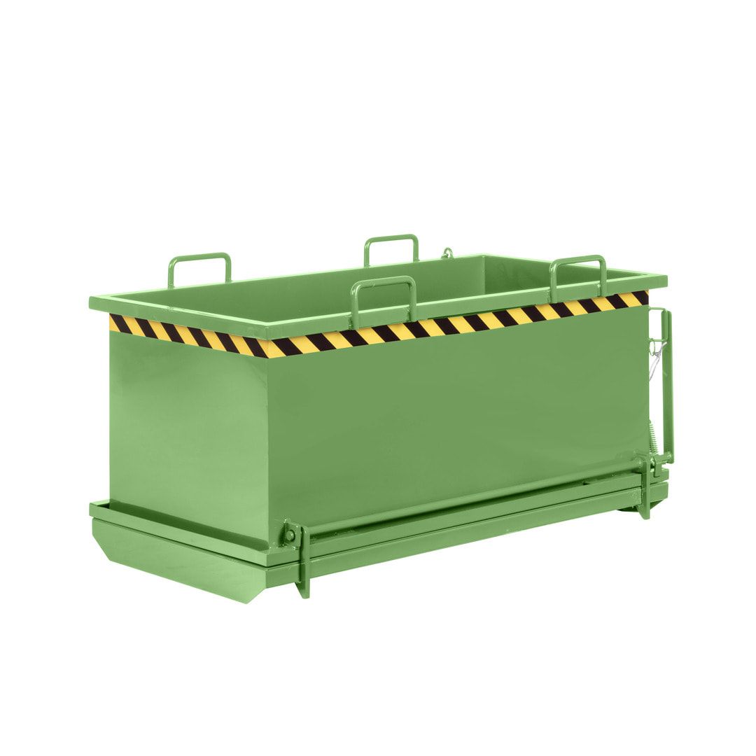 Klappbodenbehälter - 1.000 l Volumen - Traglast 1.250 kg - kranbar - enzianblau