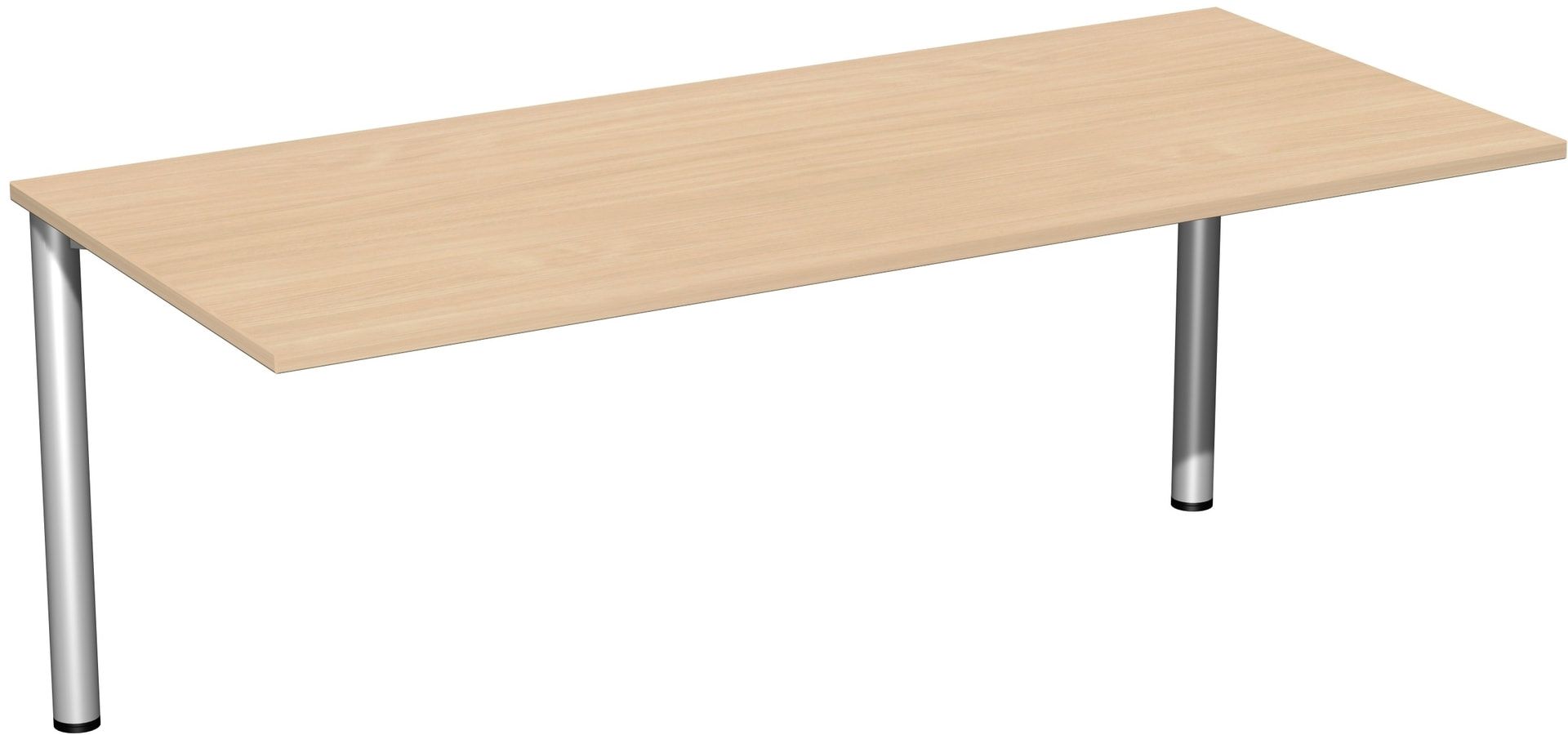 Schreibtisch - 4-Fuß Flex - Bürotisch - 720 x 1.000 x 800 mm (HxBxT) - Gestell anthrazit - Ahorn