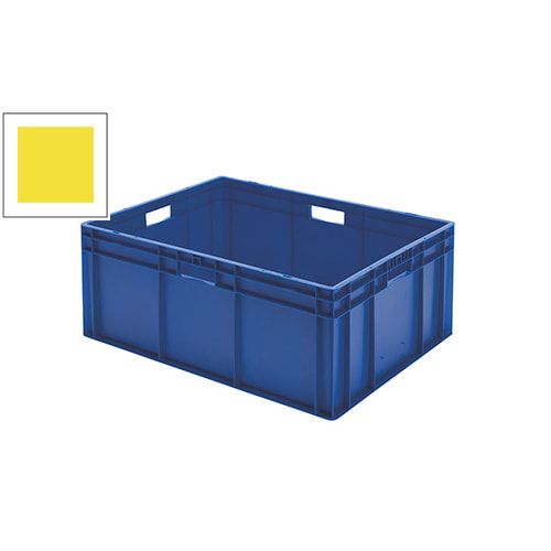 Eurobox - Eurokasten - Volumen 127 l - Boden und Wände geschlossen - 320 x 600 x 800 mm (HxBxT) - VE 1 Stk. - blau