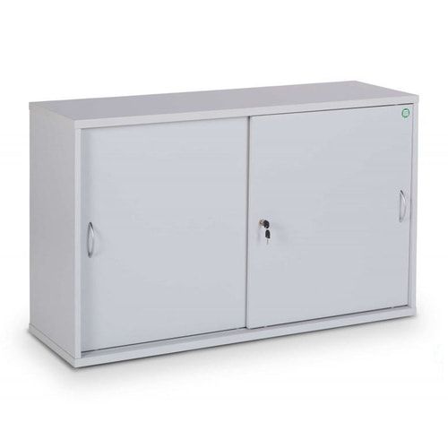Schiebetürenschrank - Holz - 2 Böden - 740 x 1.200 x 400 mm (HxBxT) - Dekor Buche