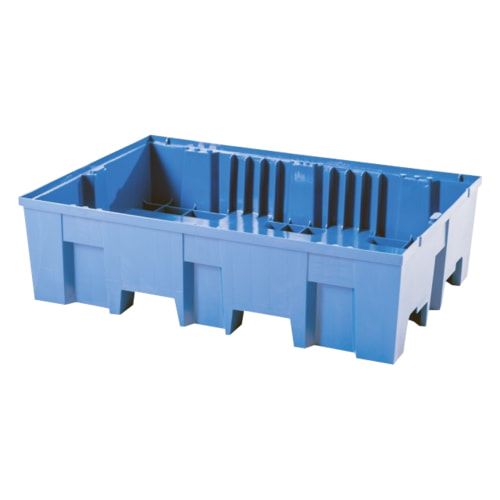 PE-Auffangwanne - 2 x 200 l - 220 l - 760 kg - 350 x 865 x 1.245 mm (HxBxT)