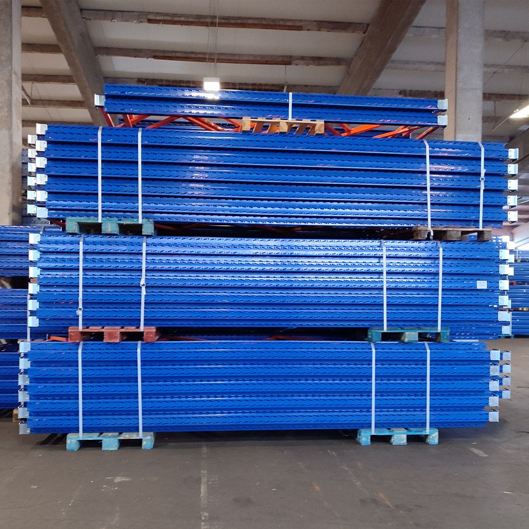 SLP Palettenregal Ständer Rahmen Höhe ca. 6.510 mm / Tiefe 1.100 mm SL20, gebraucht