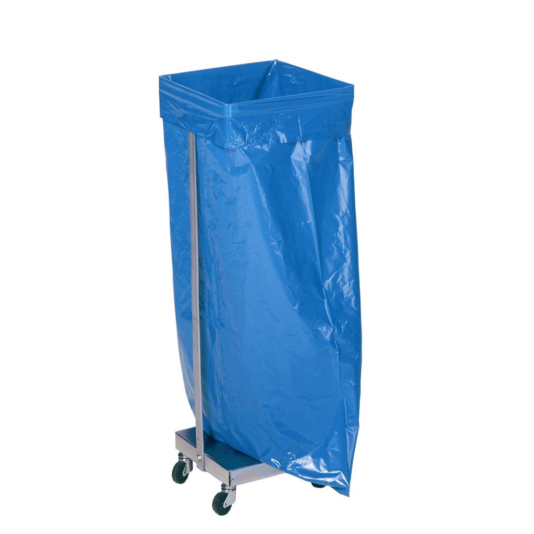 Müllsackständer - für 120 l Säcke - fahrbar - 985 x 330 x 370 mm (HxBxT) - Stahl