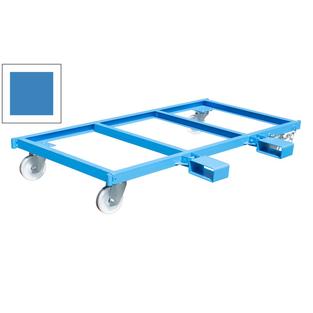 Langgutseitenwagen - Traglast 1.350 kg - Einfahrtaschen klappbar - 730 x 1.300 x 2.070 mm (HxBxT) - feuerrot