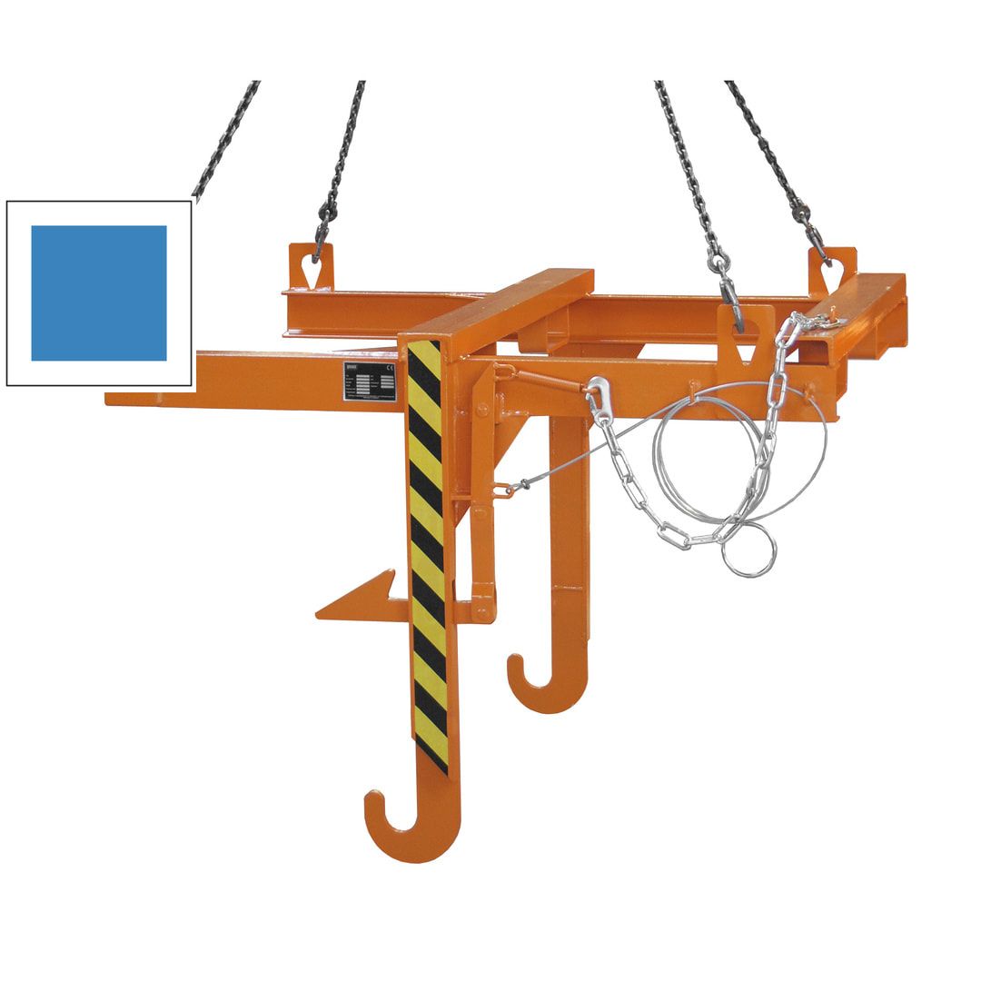 Kipptraverse für Baustoff-Behälter - Traglast 2.000 kg - feuerrot