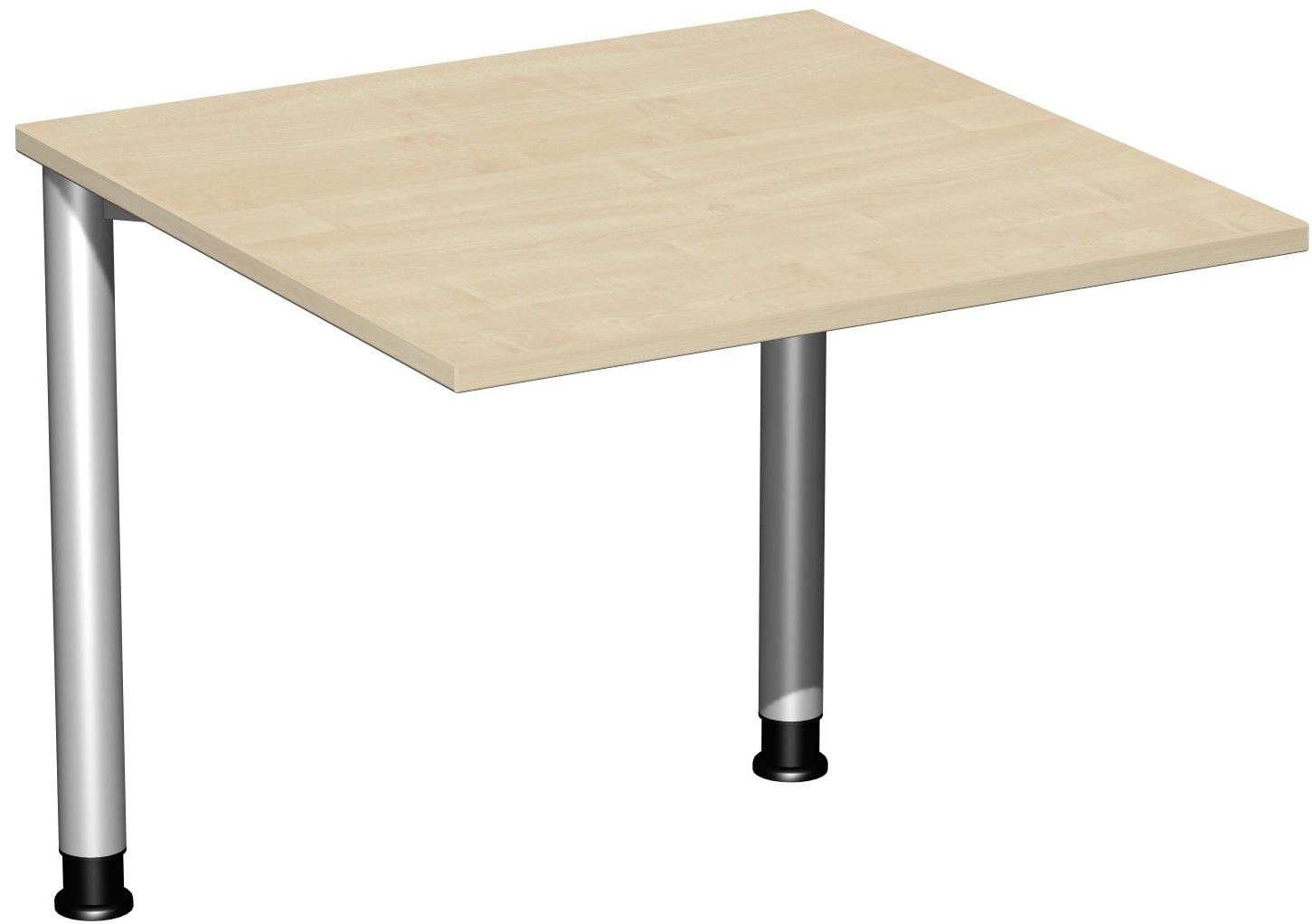 Schreibtisch - 4-Fuß Flex - Bürotisch - Höhe 680-800 mm - 1.200 x 600 mm (BxT) - Gestell anthrazit - Ahorn