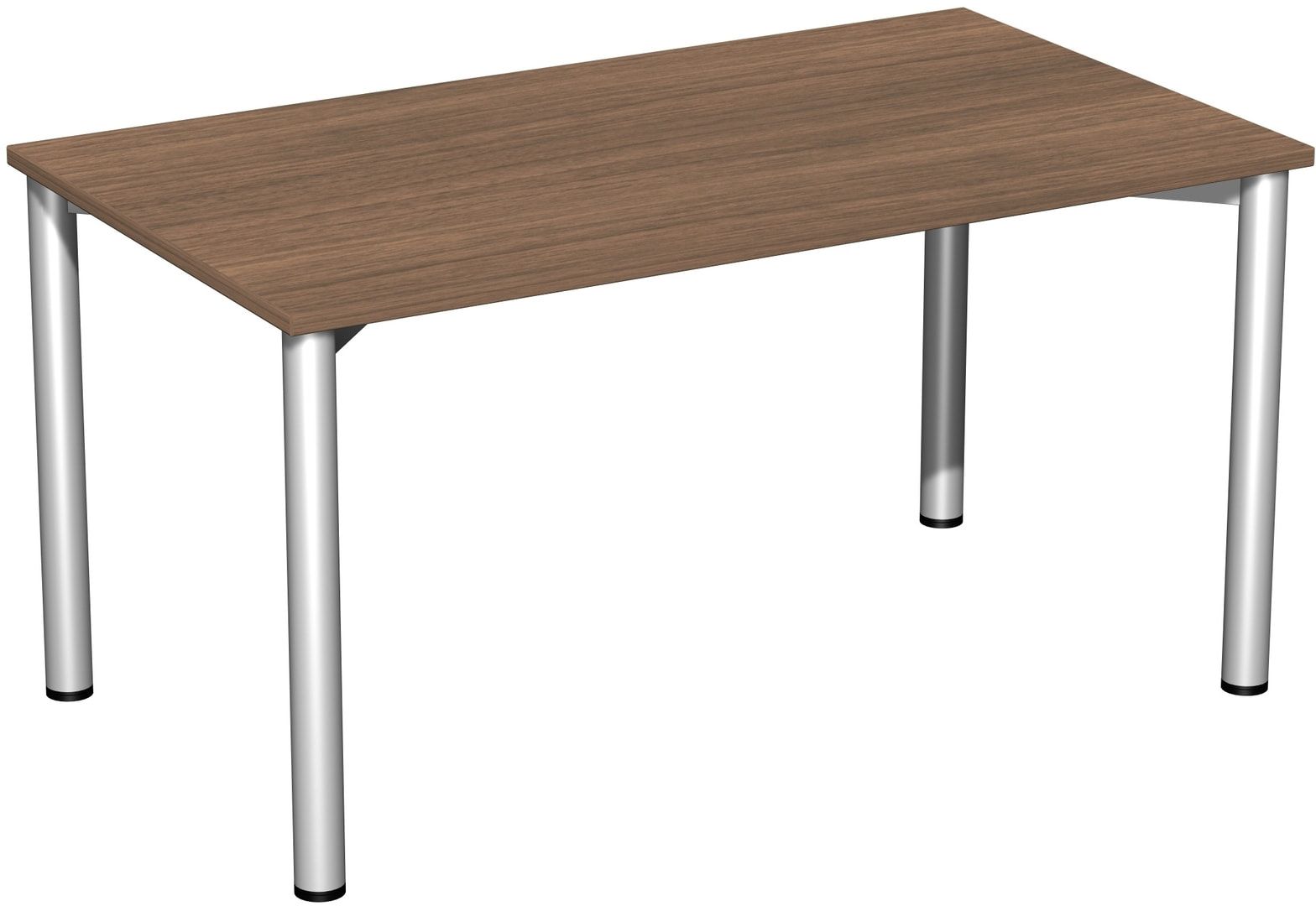 Schreibtisch - 4-Fuß Flex - Bürotisch - 720 x 1.000 x 800 mm (HxBxT) - Gestell anthrazit - Ahorn