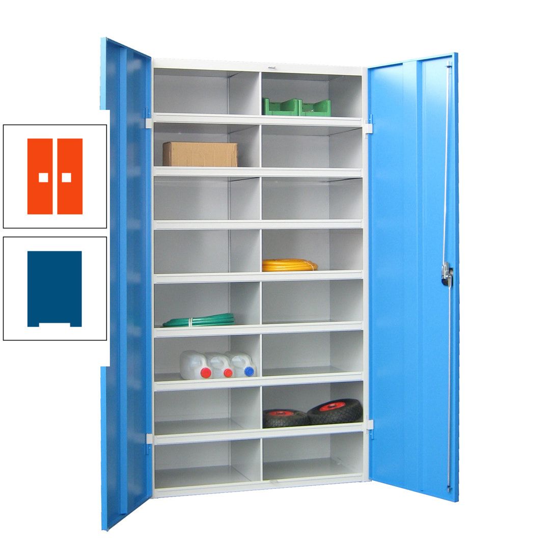 Aktenschrank - Fächerschrank - Sortierstation - 16 Fächer - Büroschrank - Dokumentenablage - 1.800 x 1.000 x 530 mm (HxBxT) - anthrazitgrau