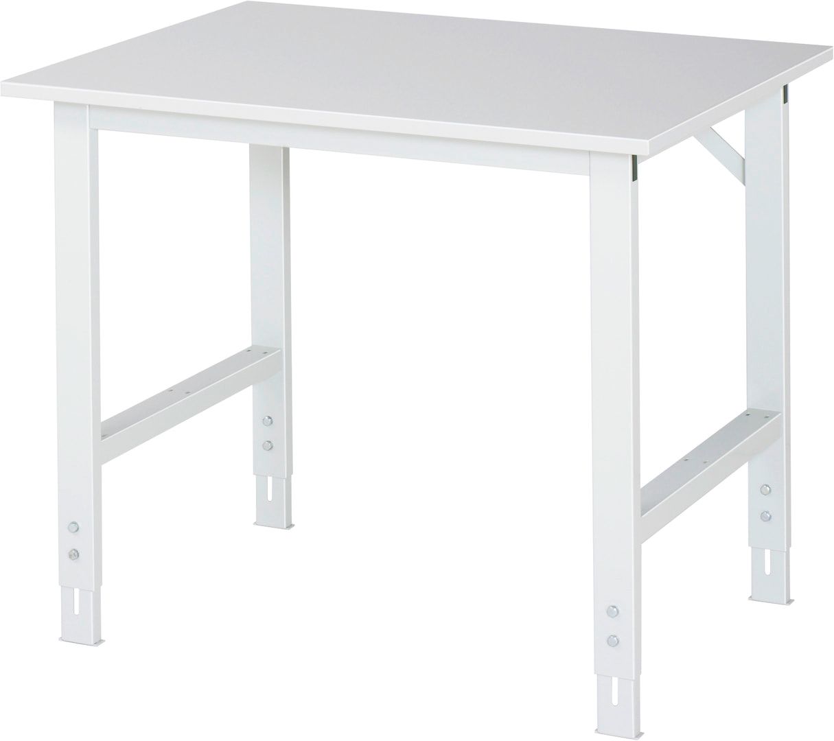 Arbeitstisch - höhenverstellbar 760 - 1.080 mm - 1.000 x 800 mm (BxT) - Traglast 500 kg - Melaminharz - Anthrazitgrau