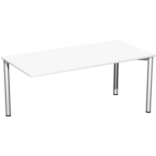 Schreibtisch - 4-Fuß Flex - Bürotisch - 720 x 1.000 x 800 mm (HxBxT) - Gestell anthrazit - Ahorn