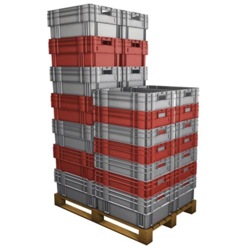 Temperaturbeständige Drehstapelbehälter - Volumen 60 l - VE 2 Stk. - Farbe blau