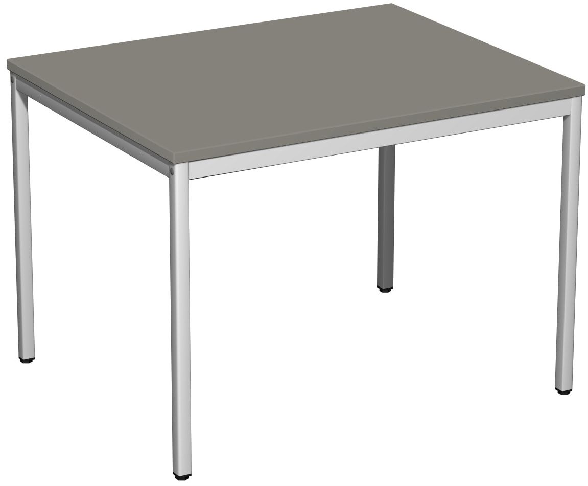 Schreibtisch - 4-Fuß Eco - Bürotisch - 720 x 1.000 x 800 mm (HxBxT) - Gestell lichtgrau - Ahorn