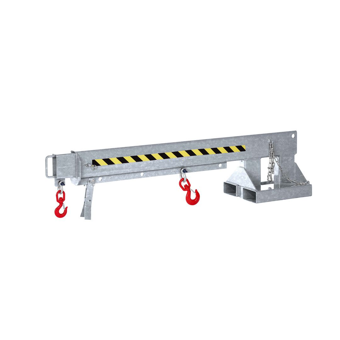 Kranarm für Gabelstapler - max. Traglast 5.000 kg - Länge 2.220 - 3.720 mm - anthrazitgrau