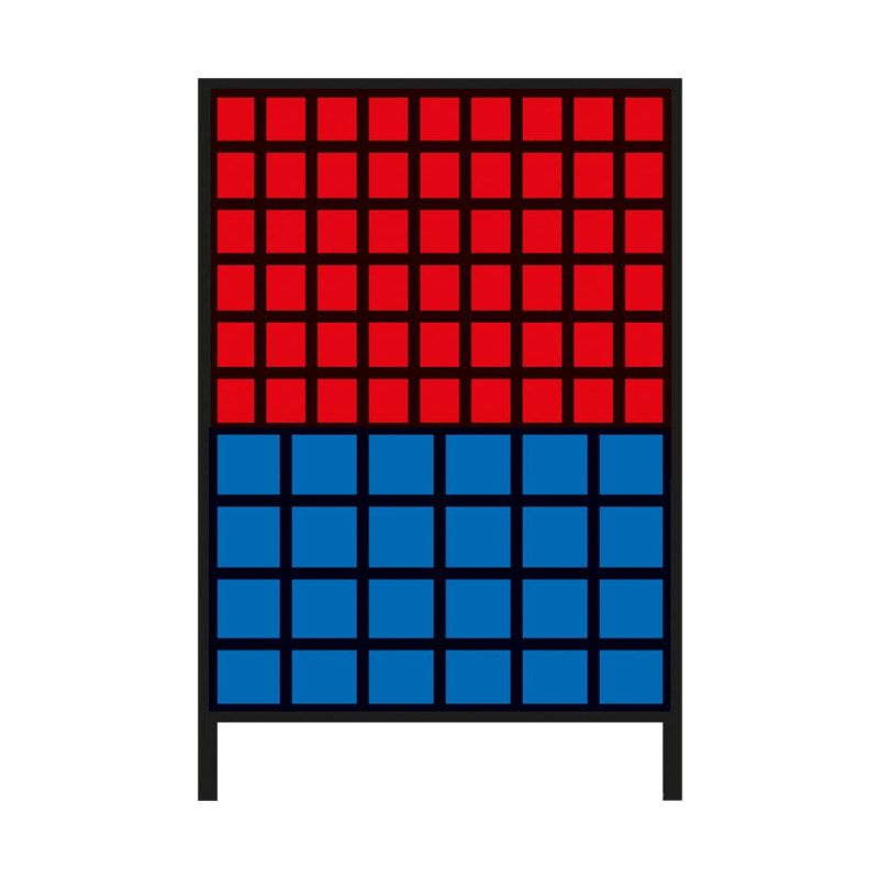 Stationäres Regal mit Sichtlagerkästen beidseitig - 156 Kästen - flexibles Stecksystem, robust und kippsicher - 1.510 x 1.010 x 600 mm (HxBxT)