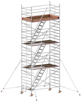 Treppen-Fahrgerüst mit Ausleger - fahrbar - Höhe wählbar - 2.950 x 1.500 mm (BxT) - Hymer