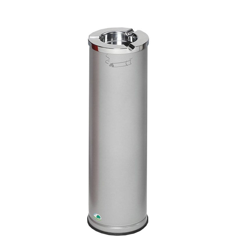 Standaschenbecher, Stehascher, Standascher, 660 mm Höhe, 200 mm Durchmesser, Aschenbecher, Ascher, Antik-silber