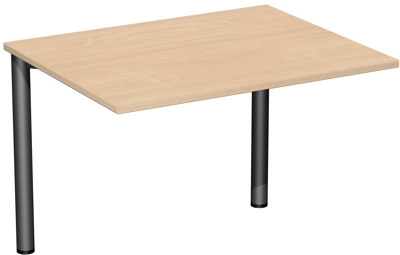 Schreibtisch - 4-Fuß Flex - Bürotisch - 720 x 1.000 x 800 mm (HxBxT) - Gestell anthrazit - Ahorn