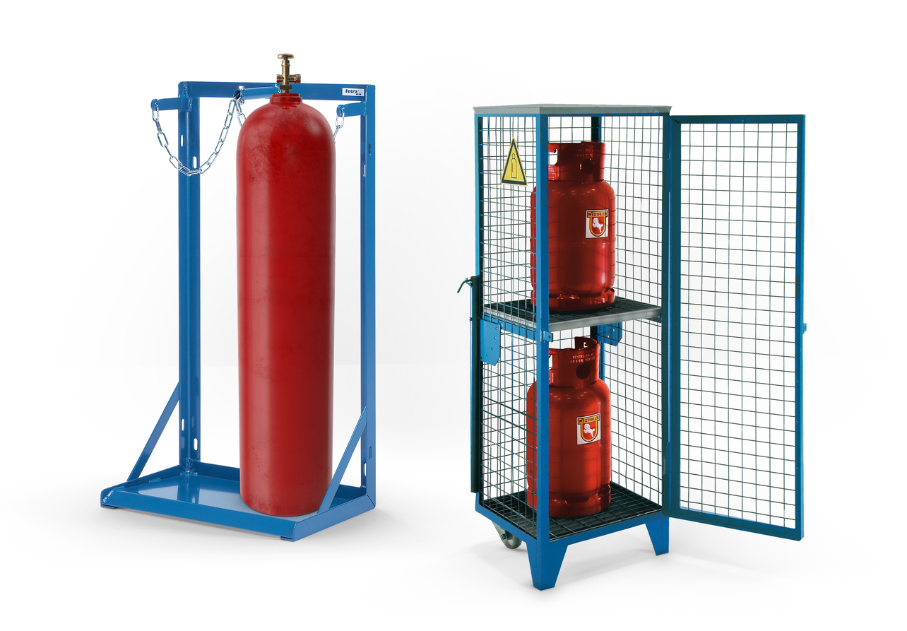 Gasflaschenlager und Gasflaschencontainer