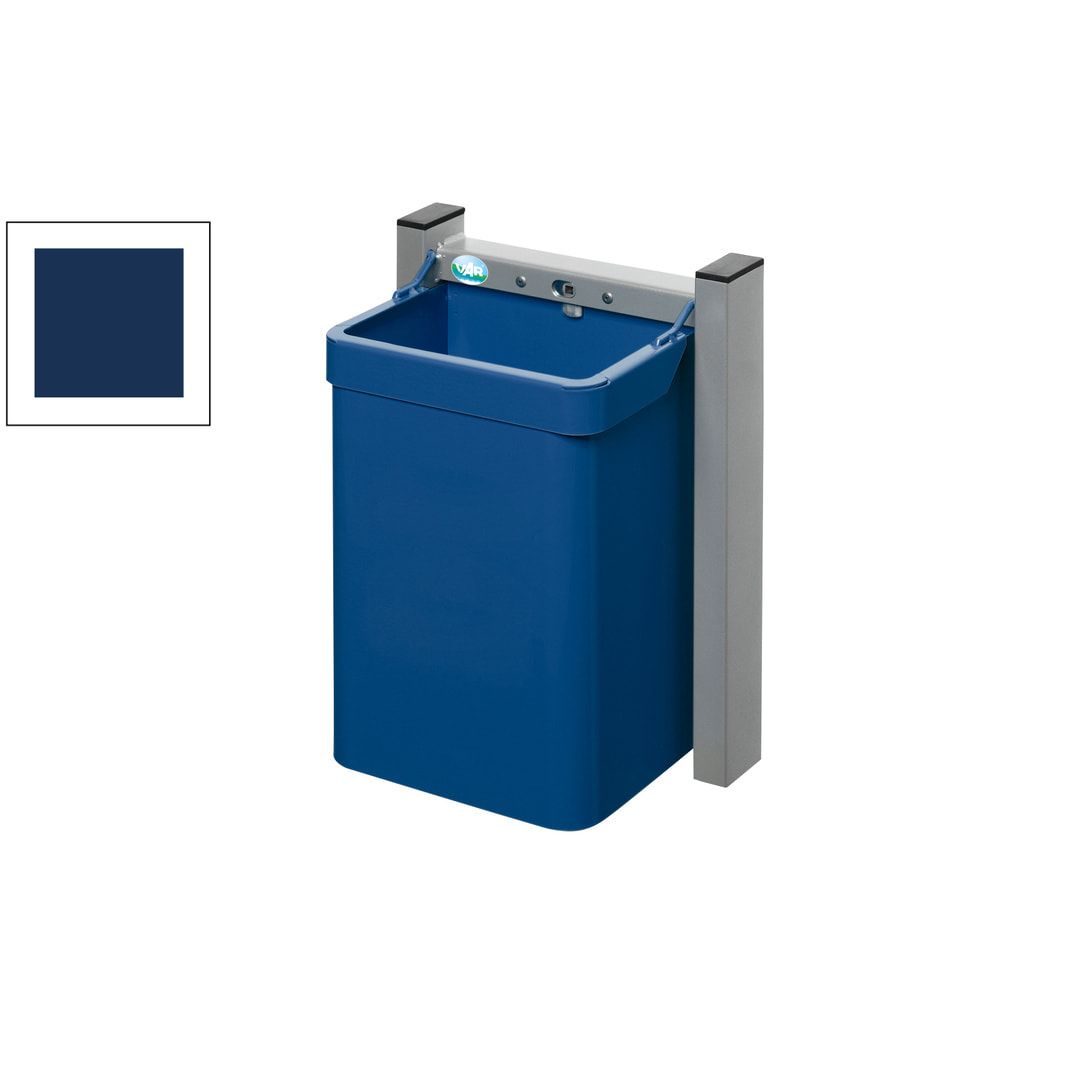 Wertstoffsammler für die Wandbefestigung - 15 l - 425 x 310 x 230 mm (H x B x T) - Piktogramm Glas - grün