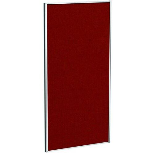 Stellwand, Trennwand, Raumteiler, Sichtschutz, schallabsorbierend, Stoffbespannung, pinnbar, Alurahmen, 1.600 x 1.000 x 41 mm (HxBxT), Calypso rot