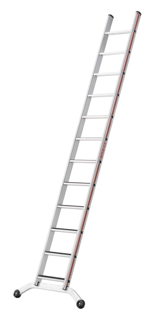 Anlegeleiter, Aluminium, Rutschhemmung R13-Beschichtung, 2.220 x 425 mm (LxB), 8 Stufen, Stufentiefe 80 mm, Leiterfüße, ölige Bereiche, Hymer