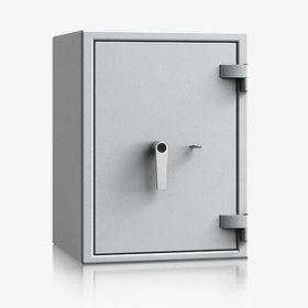 Dokumententresor, Geldschrank, Safe, VdS Klasse 1, 60 Minuten feuerfest, Türen 1-flügelig, Höhe wählbar, 463 x 440 mm (BxT), Farbe lichtgrau