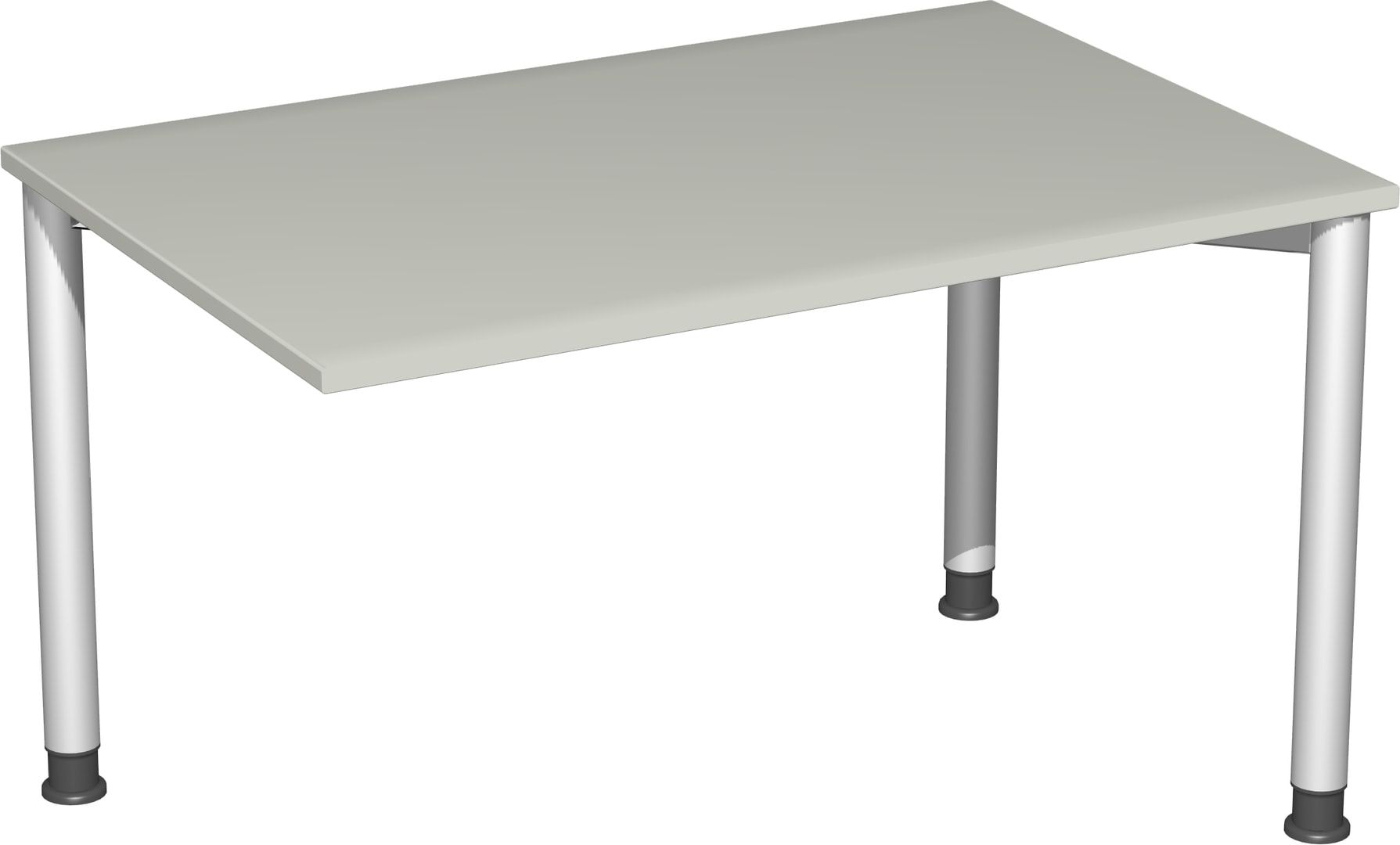 Schreibtisch - 4-Fuß Flex - Bürotisch - Höhe 680-800 mm - 1.200 x 600 mm (BxT) - Gestell anthrazit - Ahorn