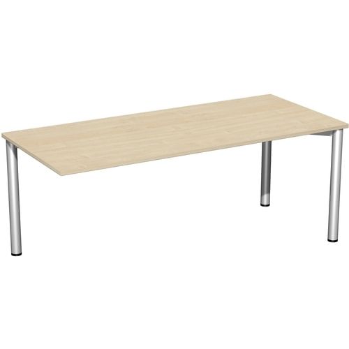 Schreibtisch - 4-Fuß Flex - Bürotisch - 720 x 1.000 x 800 mm (HxBxT) - Gestell anthrazit - Ahorn