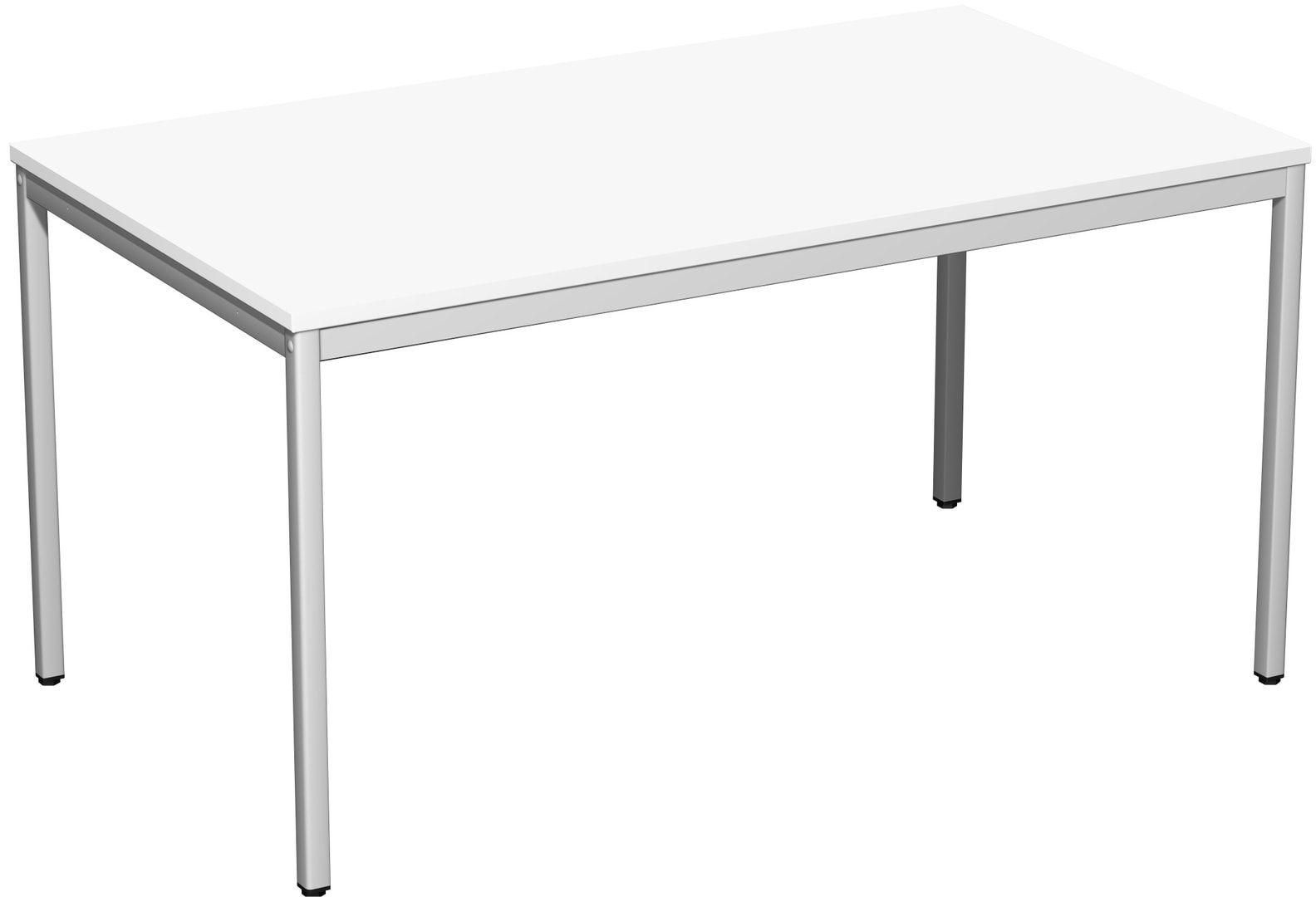 Schreibtisch - 4-Fuß Eco - Bürotisch - 720 x 1.000 x 800 mm (HxBxT) - Gestell lichtgrau - Ahorn