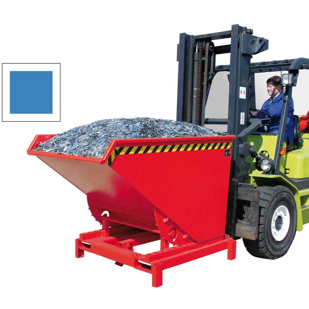 BAUER Schwerlast-Kipper - 4.000 kg - 1.700 l - automatische Entriegelung - blau