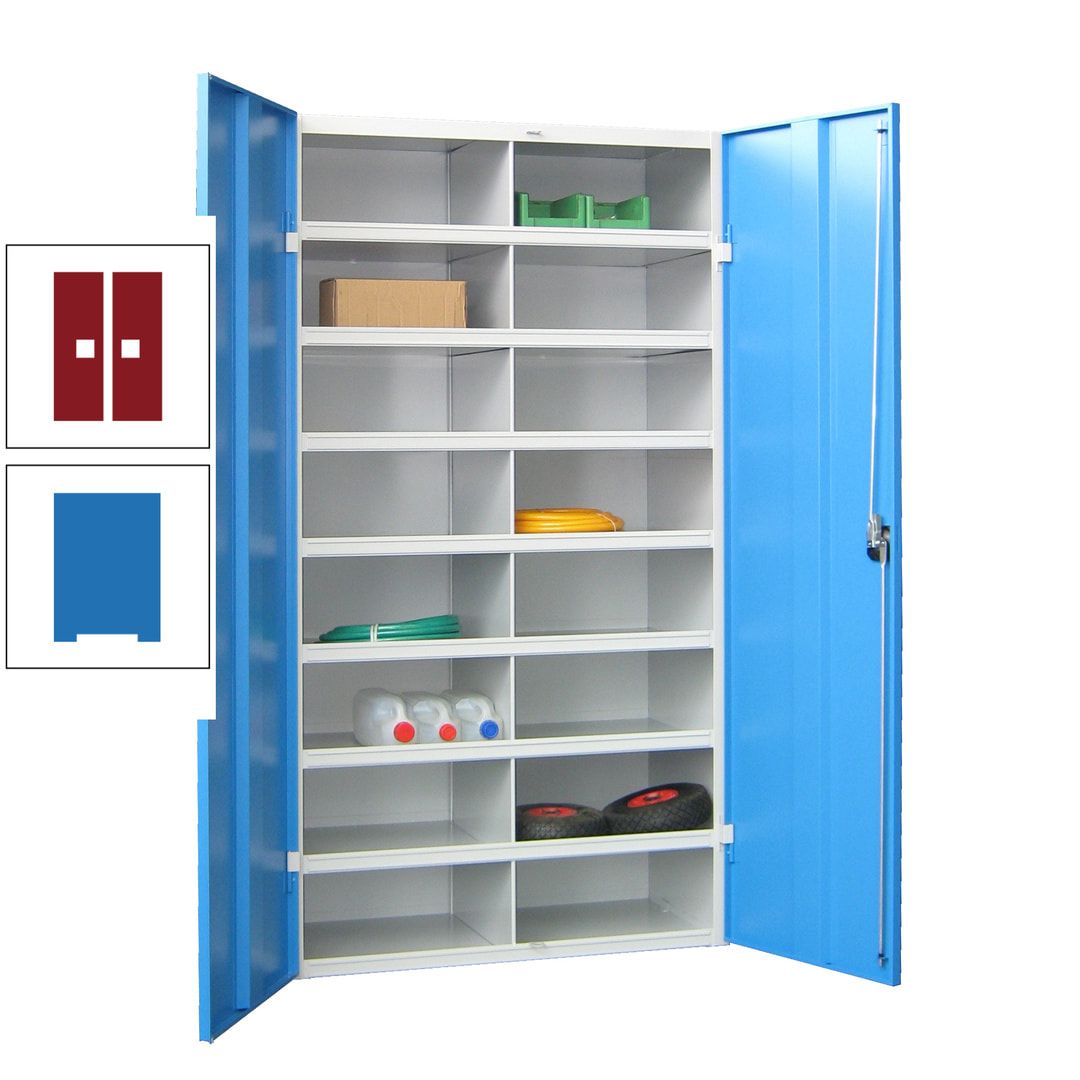Aktenschrank - Fächerschrank - Sortierstation - 16 Fächer - Büroschrank - Dokumentenablage - 1.800 x 1.000 x 530 mm (HxBxT) - anthrazitgrau