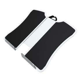 Laptophalterung, Notebookhalterung für Monitorarm, VESA MIS-D 100 x 100 mm, 300 - 365 x 285 mm (BxT) , max. 12 kg, rutschfeste Oberfläche, Kabelklemme