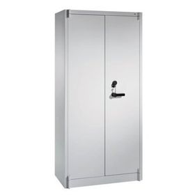 Feuergeschützter Aktenschrank, Klasse A1, 3 Fachböden und 2 Schließfächer, Korpus wählbar, Türen wählbar, 1.950 x 930 x 500 mm (HxBxT)