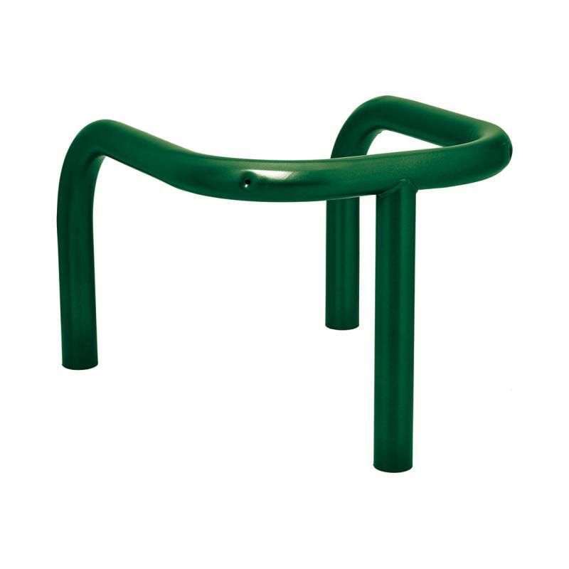 3-Punkt-Schutzbügel, Rammschutz, steckbar, Einbetonierung, 775 x 650 x 650 mm (HxBxT), Durchmesser 60 mm, Farbe enzianblau