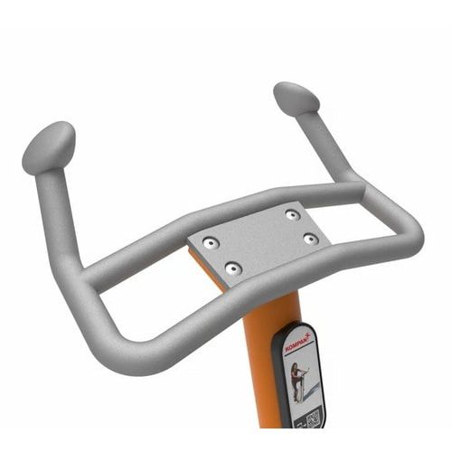 Bike, Cardiobike, Magnetbremse, Schwungrad, 10 Widerstandsstufen, 9 Sitzhöhen, 50-500 Watt, Smartphone geeignet, 1.200 x 520 x 980 mm (HxBxT), Grau