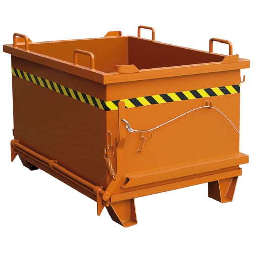 Eichinger Klappbodenbehälter, 1.000 Liter, stapelbar, Traglast 2.000 kg, Maße 1.070 x 1.000 x 1.330 mm (HxBxT), Farbe anthrazitgrau