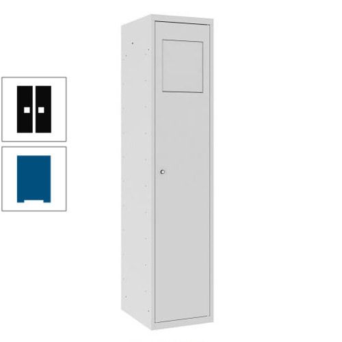 Wäschesammelschrank, Wäscheschrank, Einwurfklappe, Beutelhalter, 1.800 x 400 x 500 mm (HxBxT), Korpus anthrazitgrau, Front anthrazitgrau