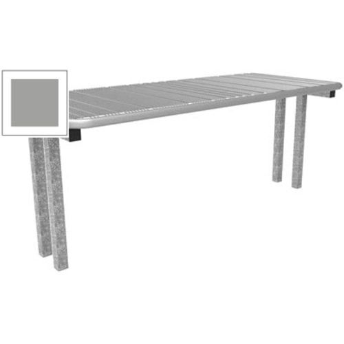 Drahtgitter-Tisch für Außenbereich, zum Einbetonieren, Farbe anthrazitgrau, 730 x 1.795 x 770 mm (HxB)
