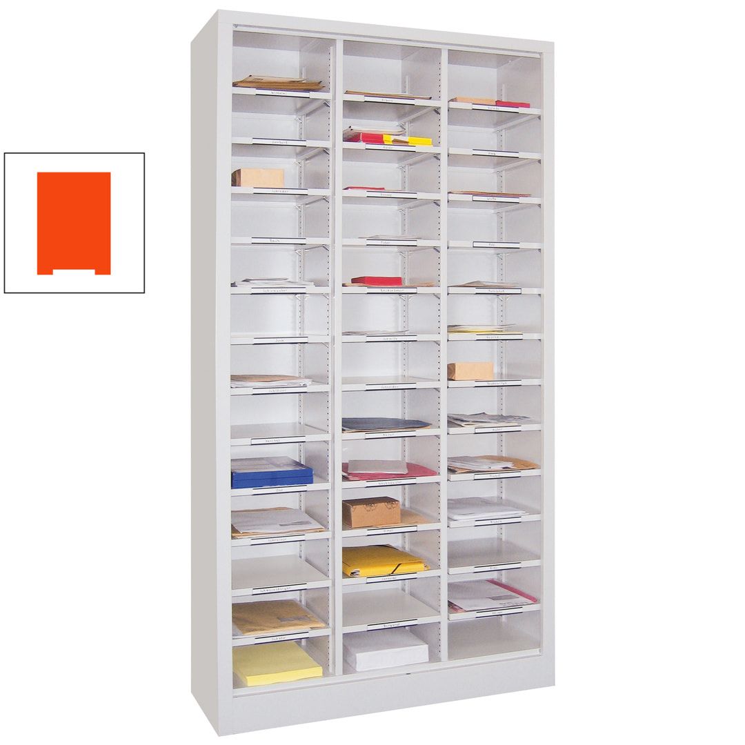 Aktenregal - Dokumentenablage - Sortierstation - Ordnungsregal - 39 Fächer - Büroregal - 1.950 x 1.000 x 400 mm (HxBxT) - anthrazitgrau