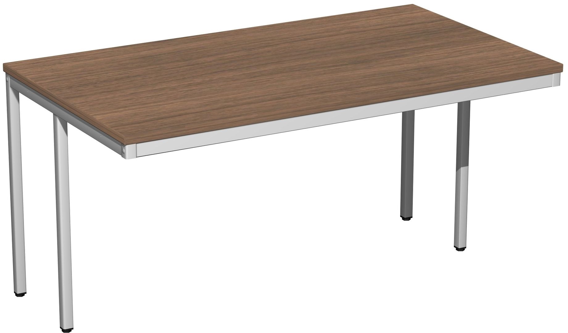 Schreibtisch - 4-Fuß Eco - Bürotisch - 720 x 1.000 x 800 mm (HxBxT) - Gestell lichtgrau - Ahorn