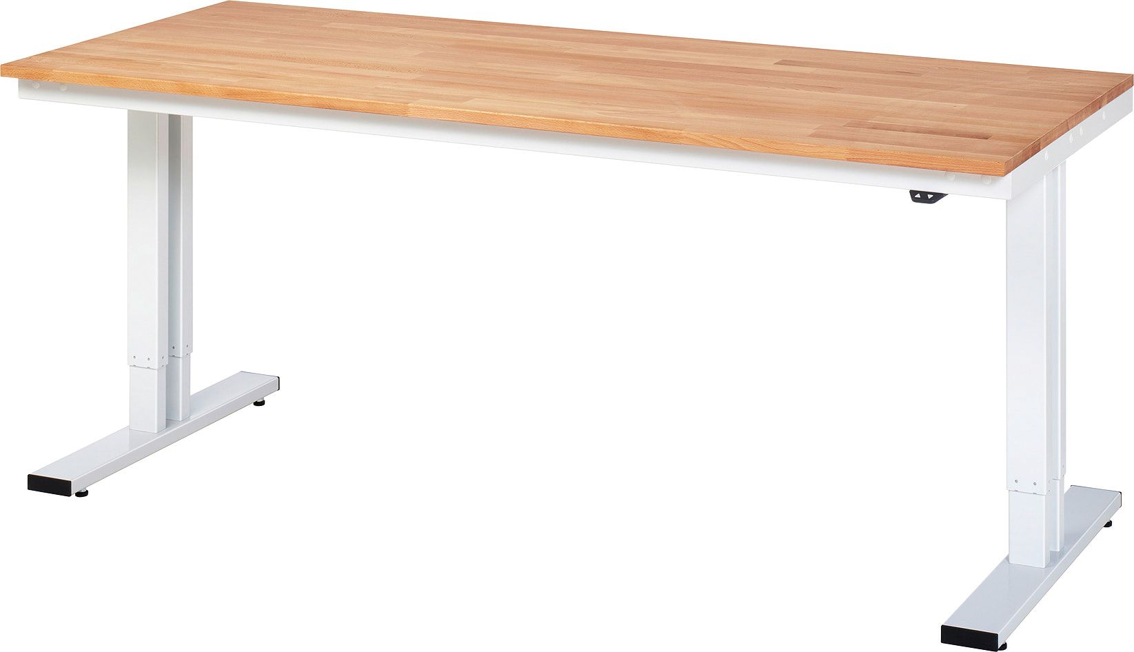 Arbeitstisch - elektrisch höhenverstellbar 720 - 1.120 mm - 2.000 x 1.000 mm (BxT) - Traglast 300 kg - Buche