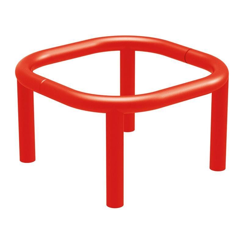 Rundumschutz, Schutzbügel, steckbar, Einbetonierung, 700 x 700 mm (HxB), Durchmesser 60 mm, Farbe enzianblau