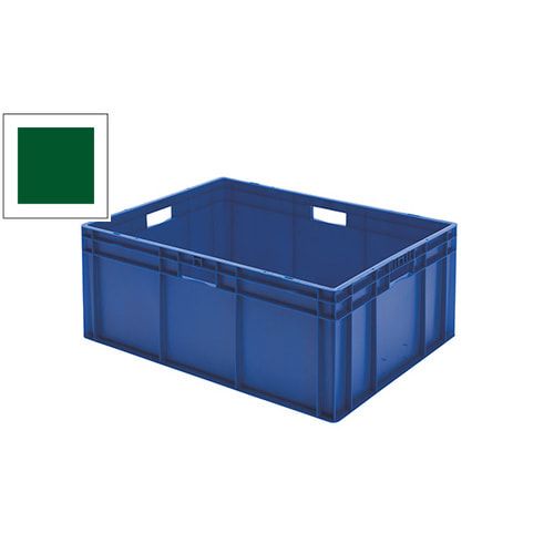 Eurobox - Eurokasten - Volumen 127 l - Boden und Wände geschlossen - 320 x 600 x 800 mm (HxBxT) - VE 1 Stk. - blau