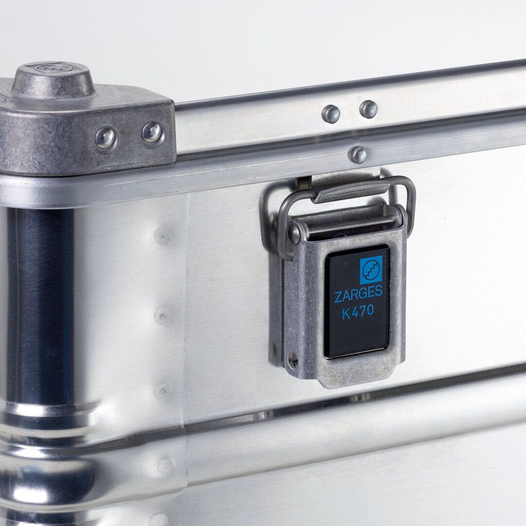Akku-Safe, Transportbox Lithium Batterien, Brandschutz, Aluminium, 250x600x600 mm (HxBxT), 67 l Vol, Polsterung feuerfest , staubfrei, Federfallgriff