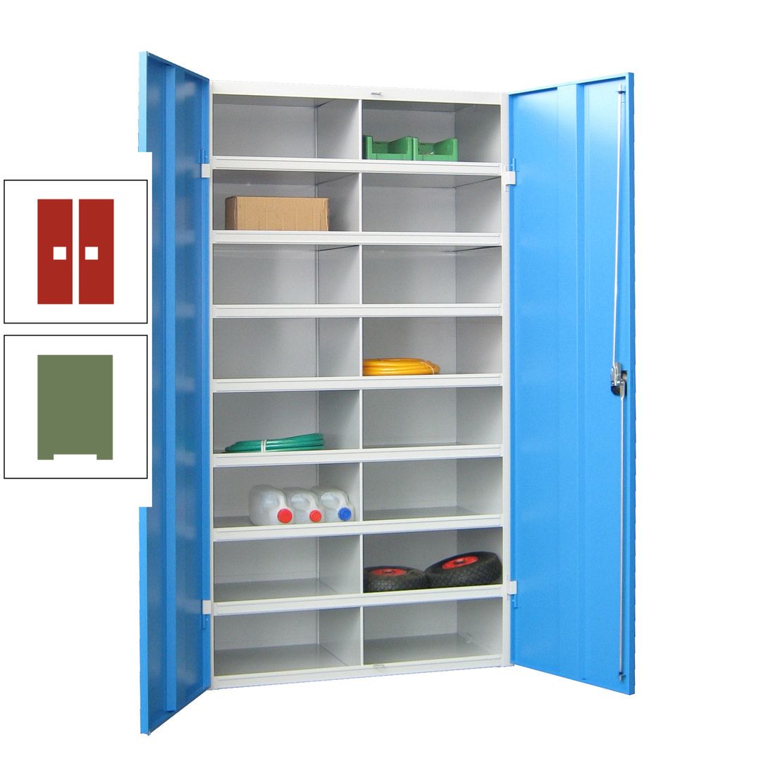 Aktenschrank - Fächerschrank - Sortierstation - 16 Fächer - Büroschrank - Dokumentenablage - 1.800 x 1.000 x 530 mm (HxBxT) - anthrazitgrau