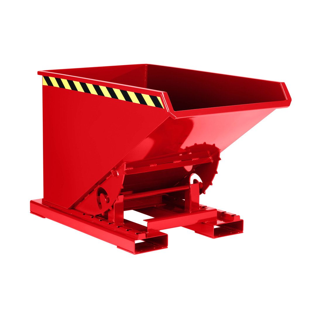 Abrollkipper für Schüttgüter - Volumen 1.200 l - Traglast 1.500 kg - 1.100 x 1.070 x 1.800 mm (HxBxT) - anthrazitgrau