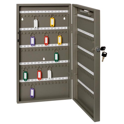 Schlüsselschrank für 140 Schlüssel - 270 x 515 x 52 mm (HxBxT) - anthrazit