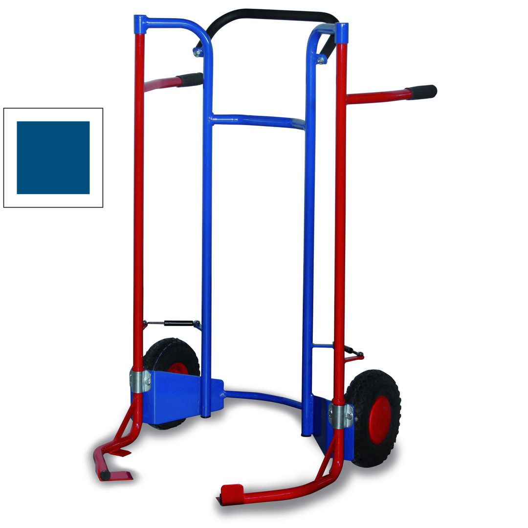 Reifenkarre - Traglast 200 kg - 1.150 x 695 x 705 mm (HxBxT) - Luftbereifung - enzianblau
