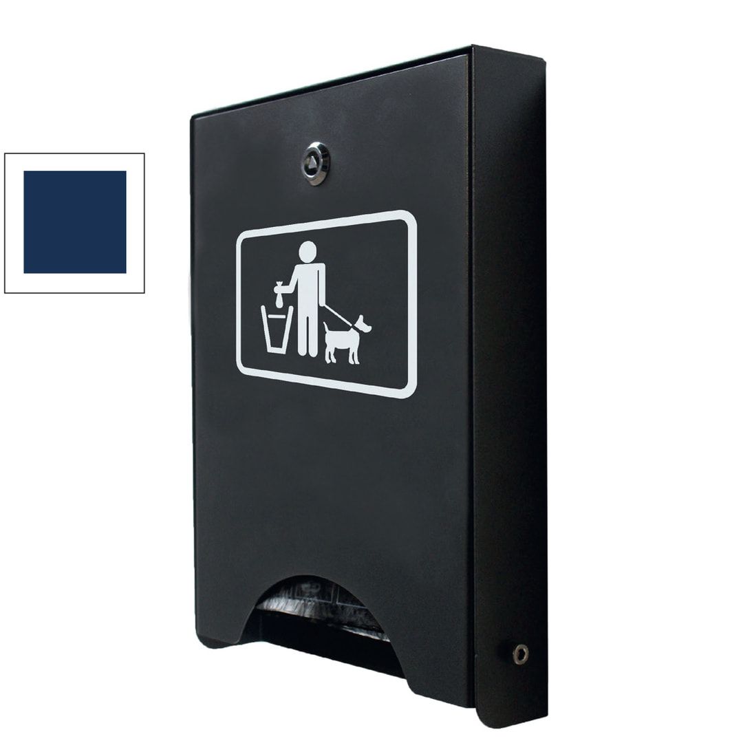 Hundetoilette - für 450 Beutel - Wand- oder Pfostenbefestigung - anthrazitgrau